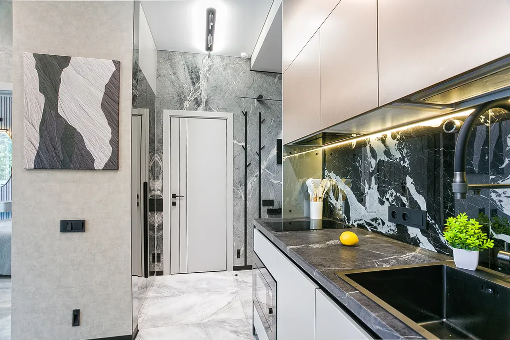 1-комнатная квартира с террасой на парк у моря со своим бассейном на пляже