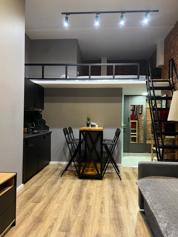 Просторная студия в стиле Loft