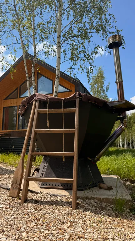 Уютный дом с чаном и мангалом Терракотовый