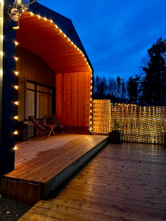 Дом на берегу озера в Карелии