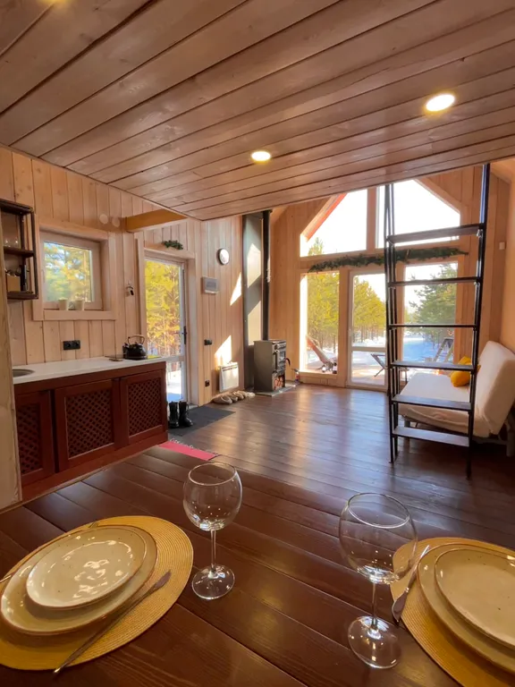 Отдых в лесу с баней и чаном