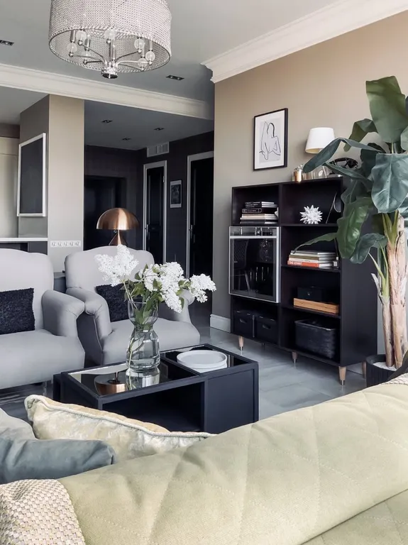 Квартира Атмосферная квартира с панорамным видом и 2-мя спальнями — Москва