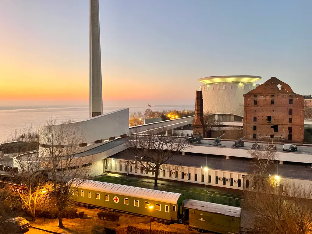 Студия Лофт Volga & Home с панорамным видом на музей Панораму и Волгу