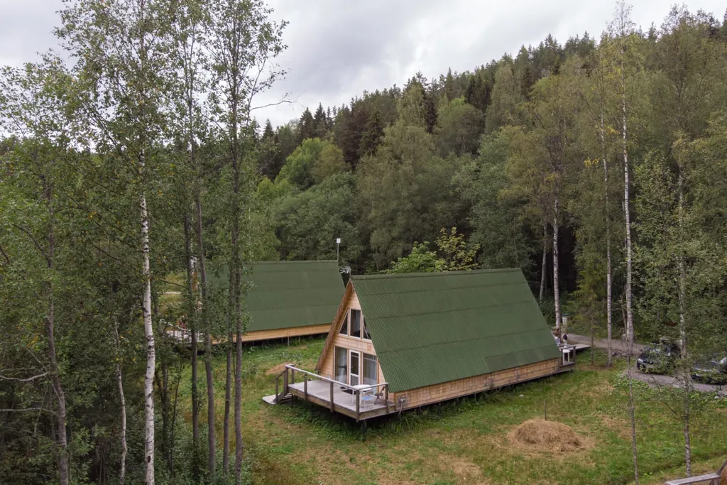 Современный четырехместный А-фрейм