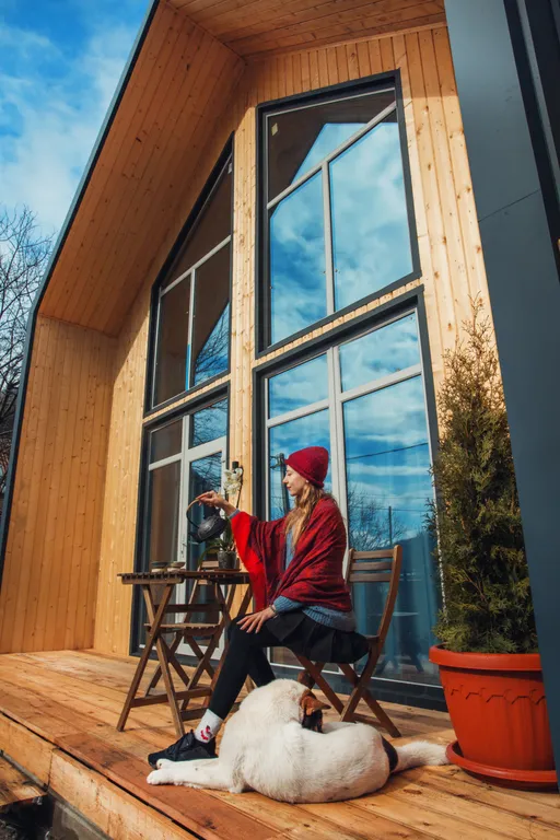 Дом Света с видом на горы в аутентичном пространстве Sunsvet