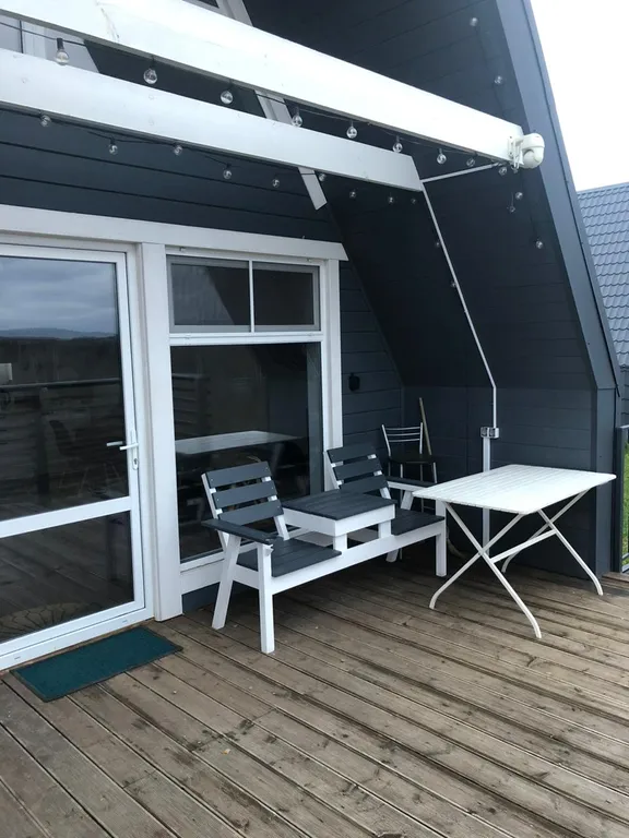 Дом A-frame с баней и чаном