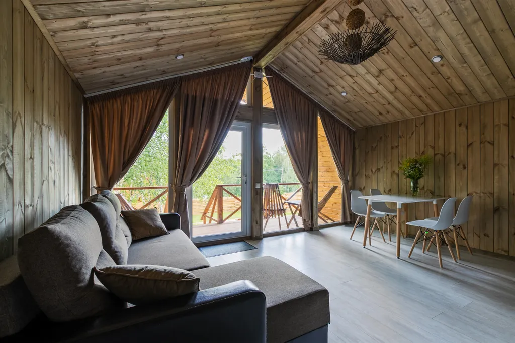 Барнхаус ВЕСНА с камином и баней