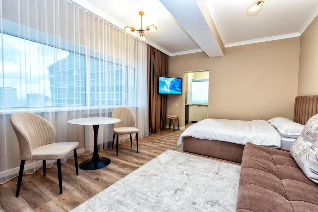 Квартира Элитные апартаменты с видом на Байтерек в самом центре столицы — аренда посуточно в Астана (Нур-Султан)