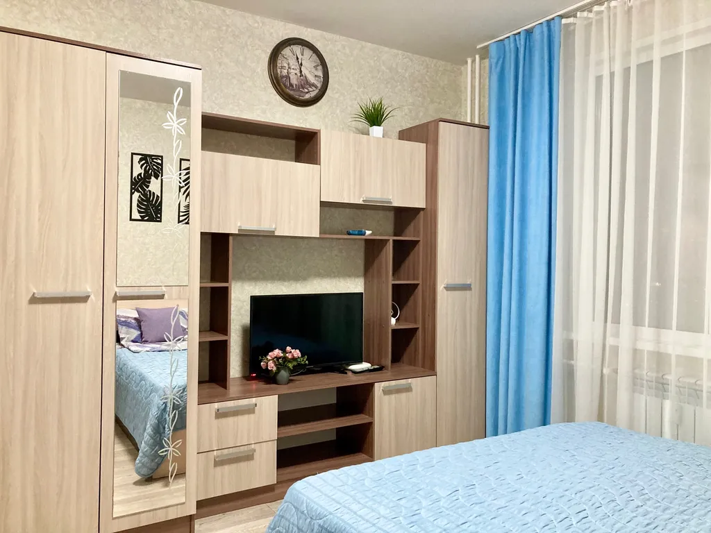 Уютная студия с широкой кроватью