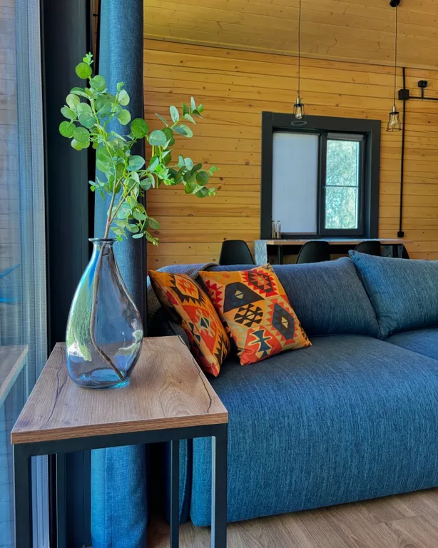 Дом у леса с банным чаном и панорамными окнами