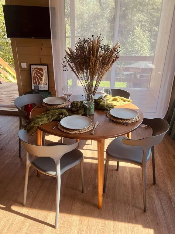 Просторный дом с баней и чаном