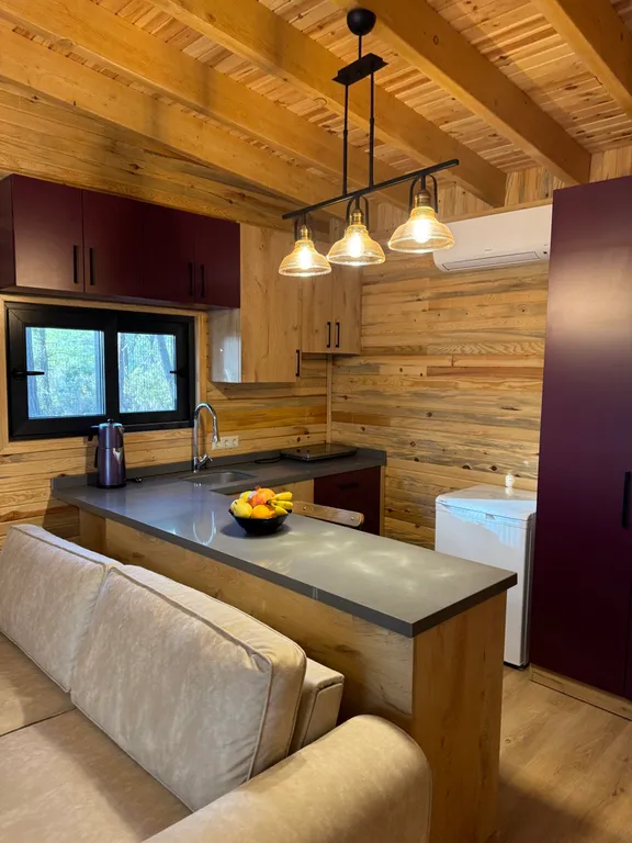 Просторное эко бунгало в сосновом лесу на побережье Турции