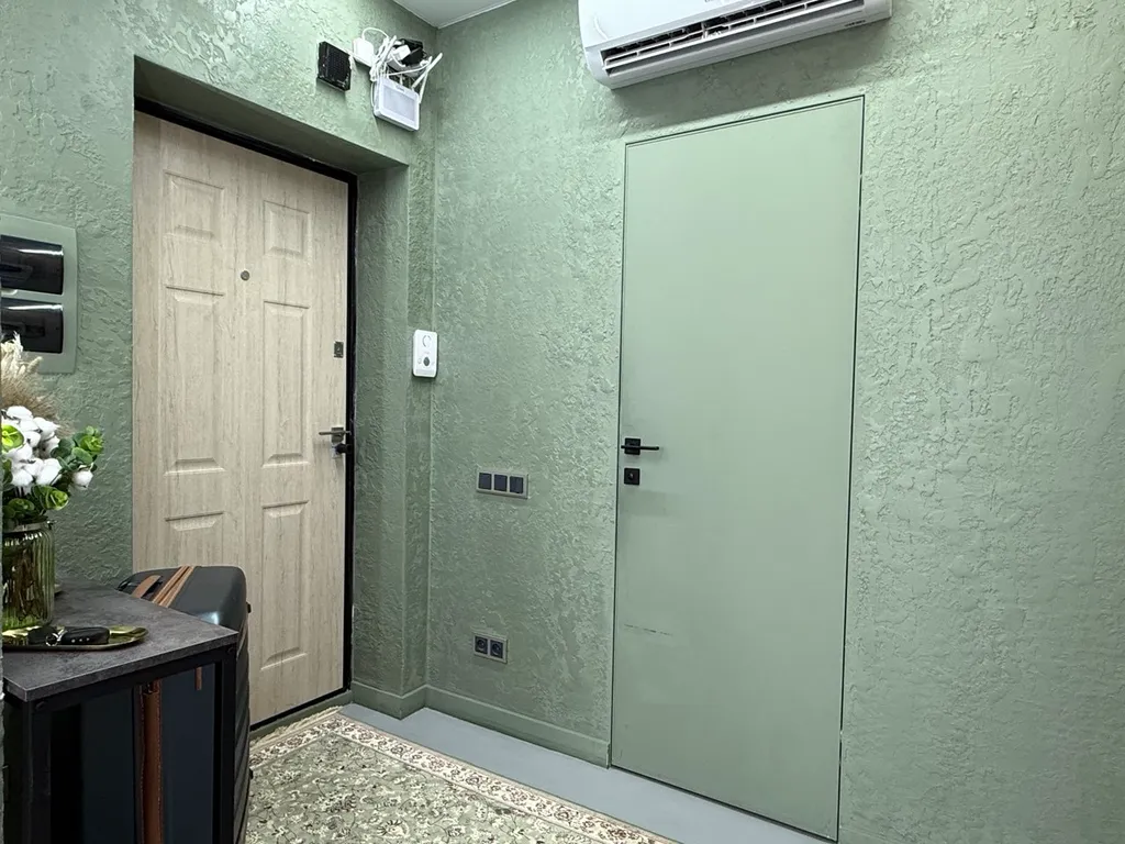 Просторная студия Мятный лён на 31 этаже в шаге от Тинькофф-холл