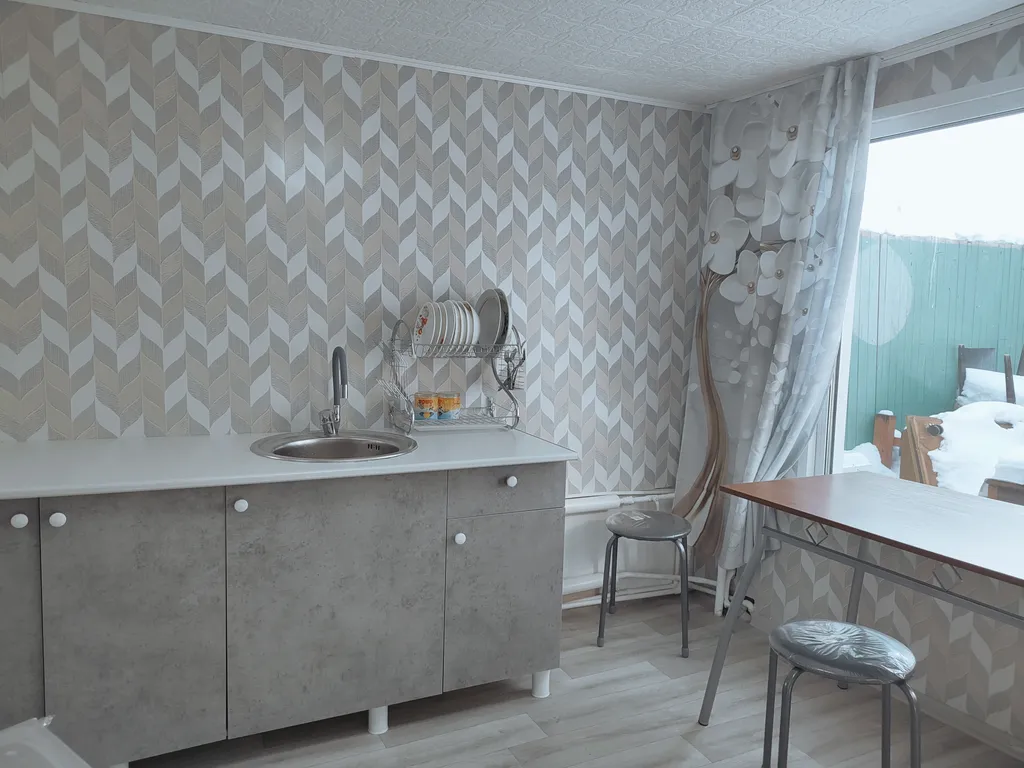 Студия с кухней и кондиционером,свой дворик с беседкой