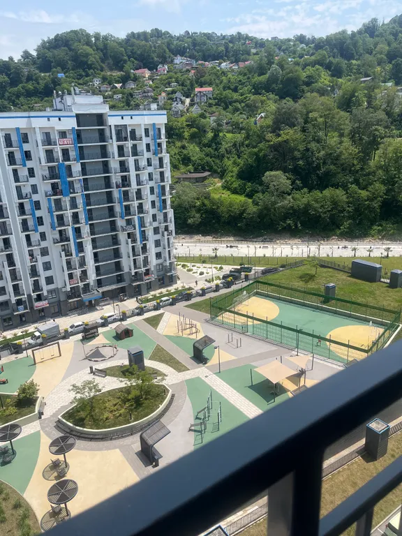 Студия у моря на высоком этаже