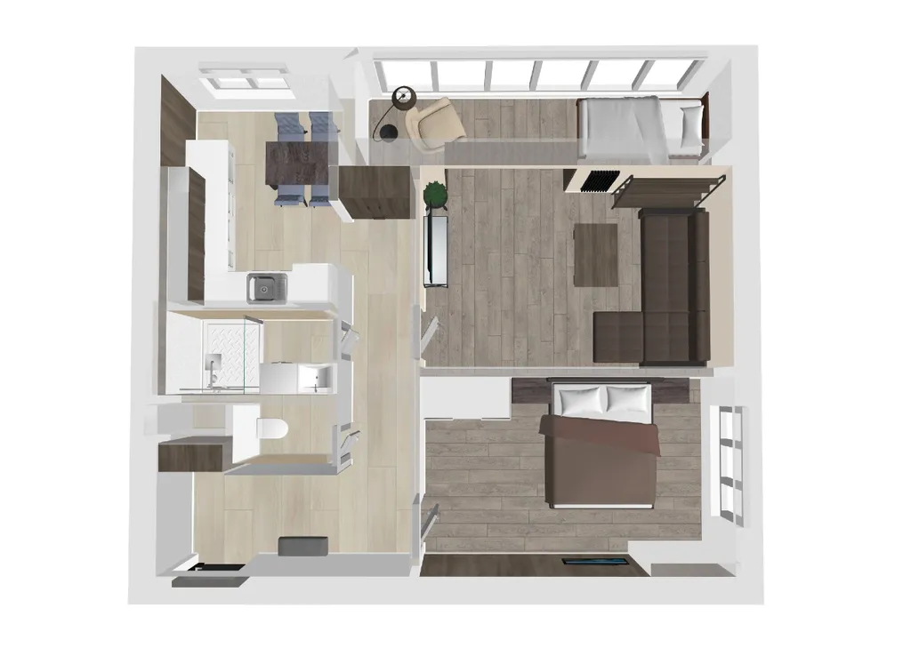 Апартаменты с роскошным видом на Нижегородский кремль и Оку