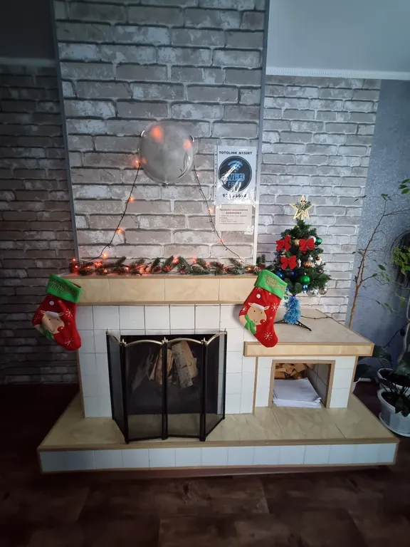 Часть дома с камином