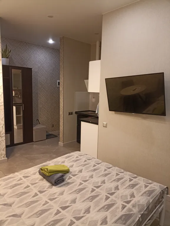 Уютная студия с теплыми полами