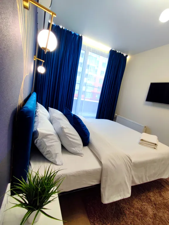 Квартира Квартира Люкс в синих тонах возле Ашана — Симферополь