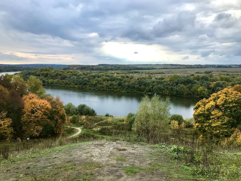 Фахверковый дом в Скрипово у реки Ока