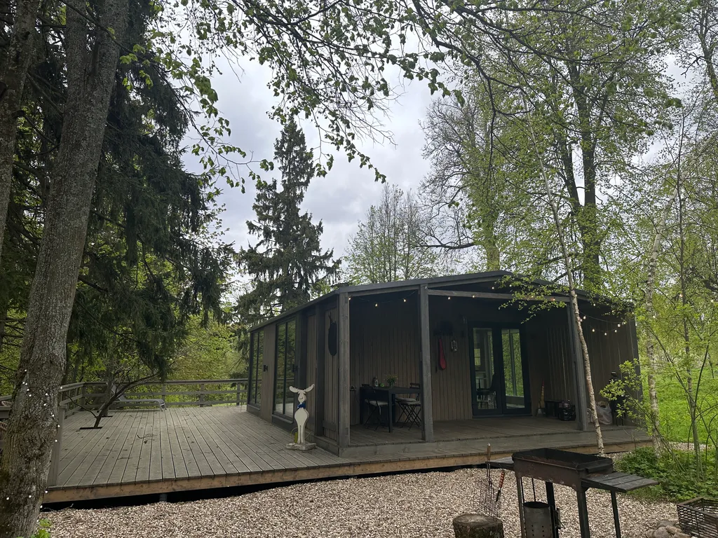 Коттедж Домик Хирви уютный коттедж на отдельном участке с вековыми деревьями — Москва