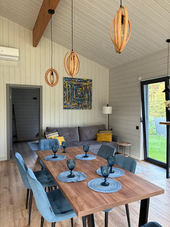 Коттедж Уютный коттедж с сауной и купелью — Бугры