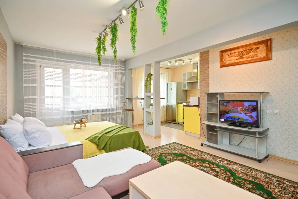 Квартира Комфортная 1-комнатная квартира Предмостной для 4-х гостей — Красноярск