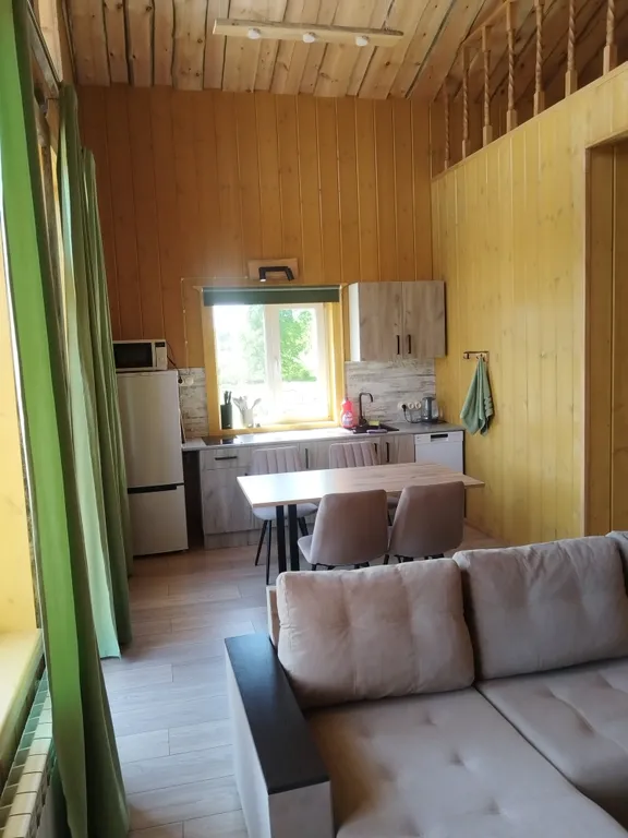 Дом 80m2 — чан, кухня, собственный берег реки