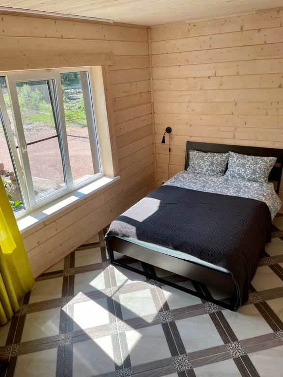 Одноэтажный дом с 2 спальнями, сауной и видом за Выборгский залив