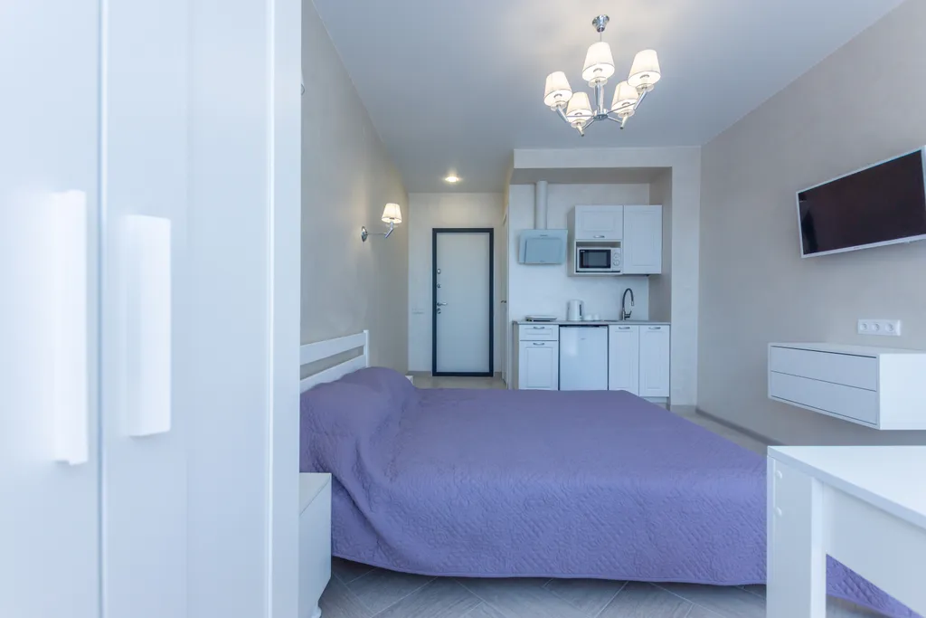 Комфортная, светлая, уютная студия. Шаговой 150-300метров к набережной