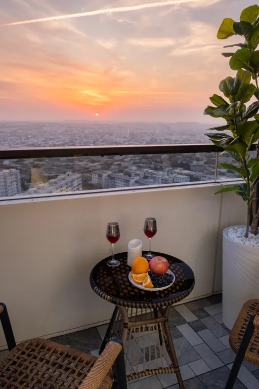 Квартира Стильная студия с прекрасным видом на город в U-Tower — аренда посуточно в Ташкент