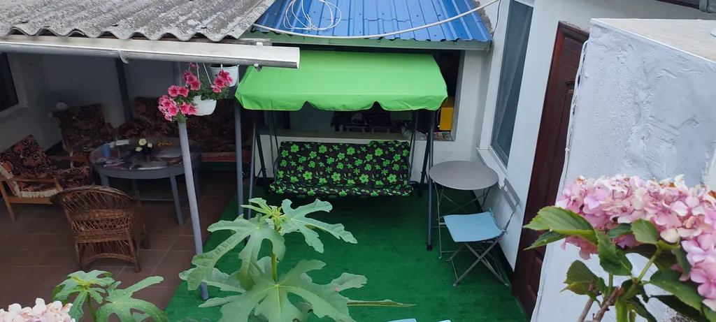 Домик с павлином