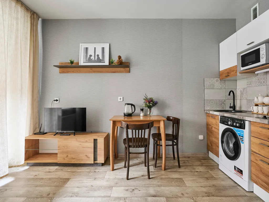 Квартира Современная студия у метро — аренда посуточно в Мурино