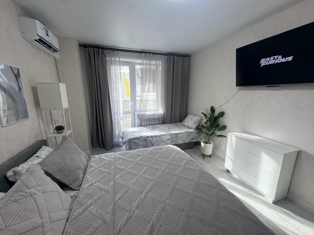 Просторная уютная квартира, 45 м², 3 кровати