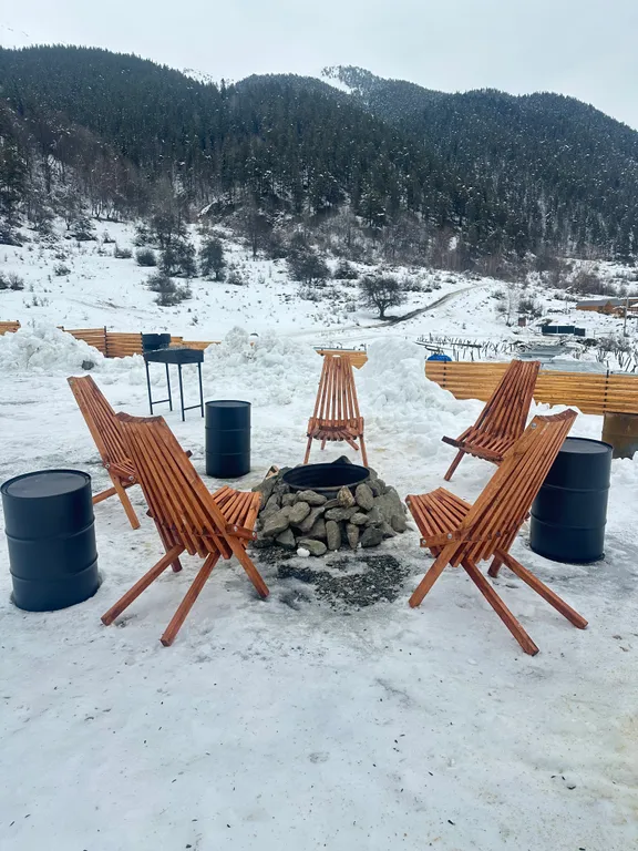 Коттедж Коттедж А-фрейм в живописном месте — Архыз