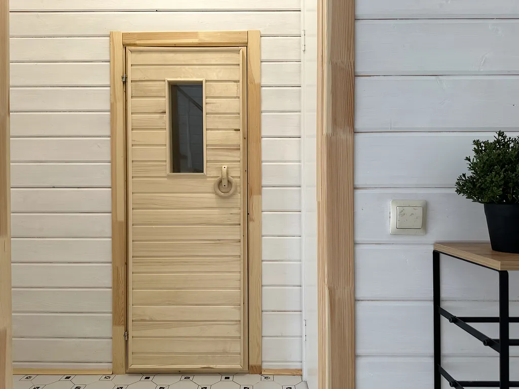 Коттедж с сауной с видом на лес