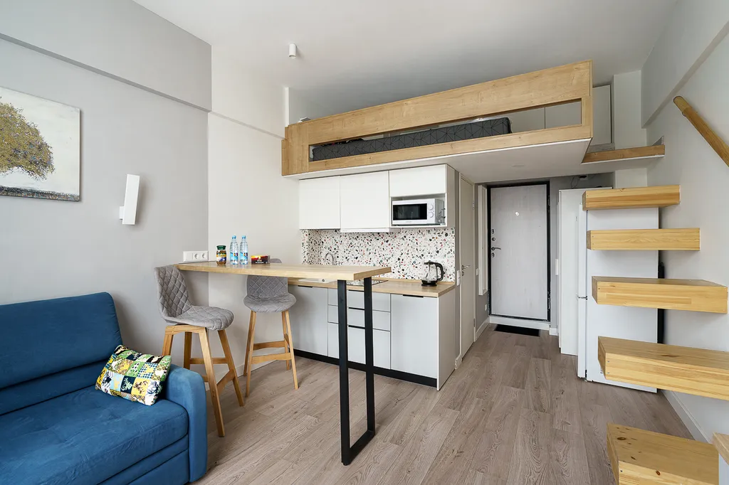 Квартира Квартира Новая двухуровневая студия в стиле modern — Москва