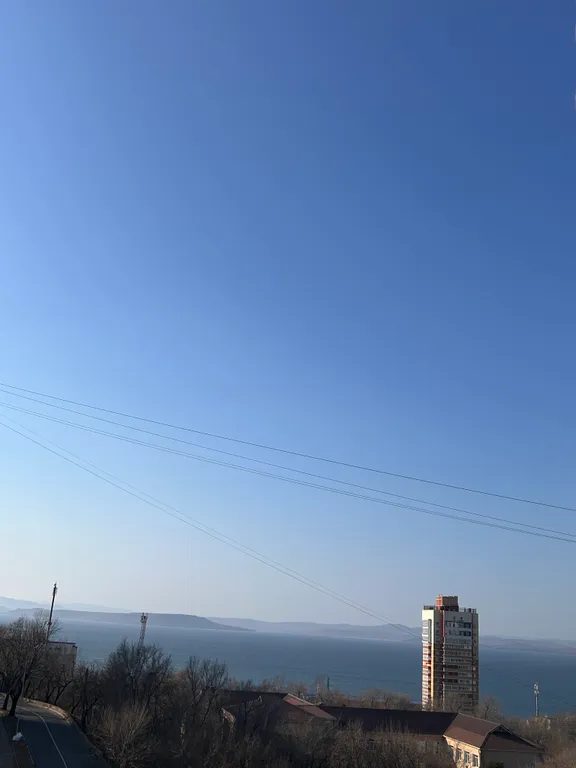 Уютная студия с видом на море и город