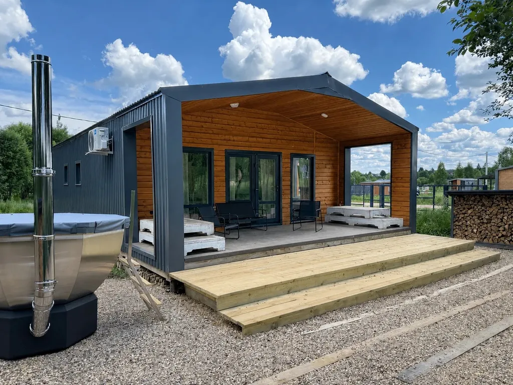 Дом 85m2 — чан, кухня, Wi-Fi