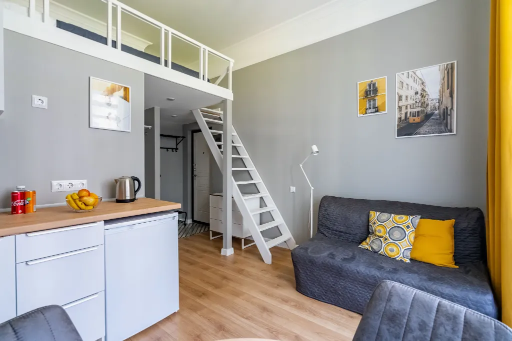 Квартира Квартира Двухуровневая студия с бесплатной парковкой — Санкт-Петербург