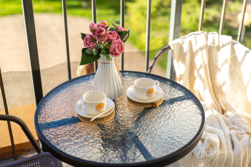 Уютная студия Каравелла 23 с балконом у моря