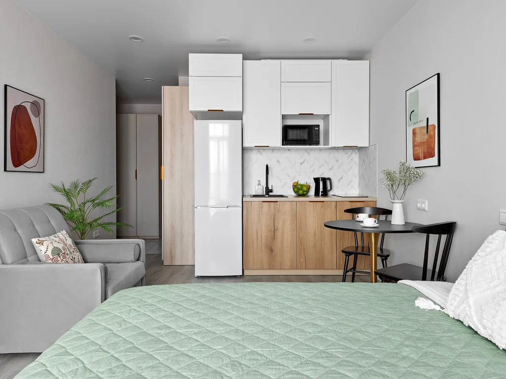 Квартира Квартира Студия Магеллан с кондиционером и красивым видом — Санкт-Петербург