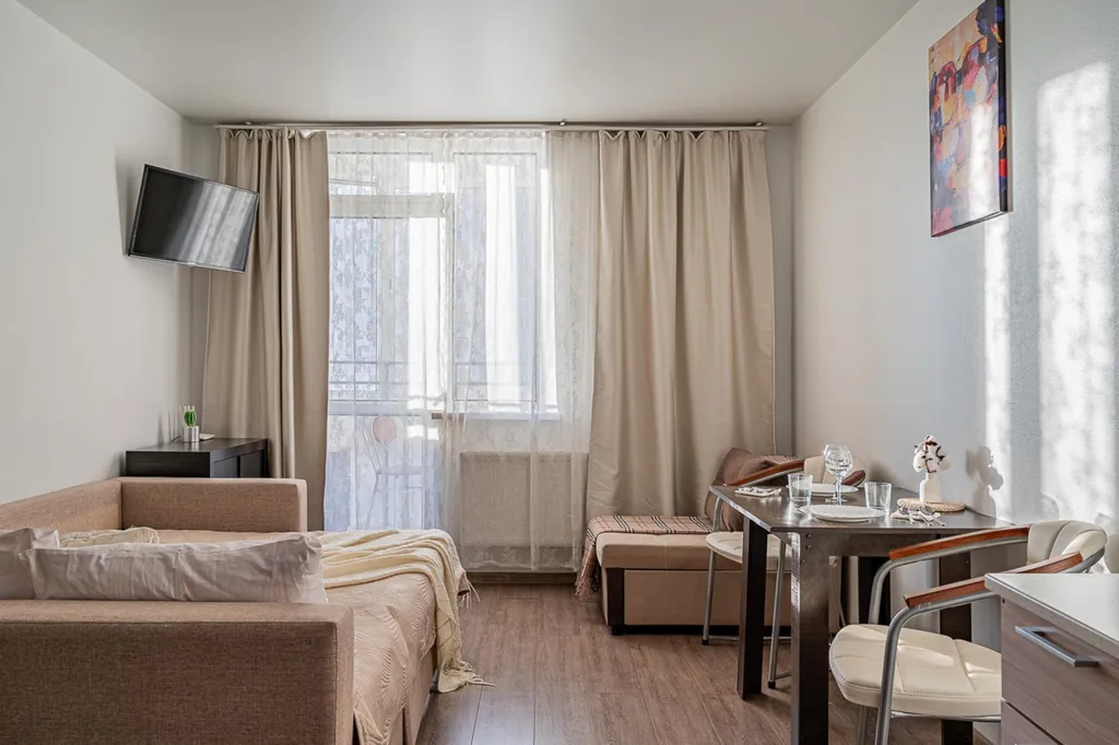 Просторная квартира-студия в ЖК Петровский