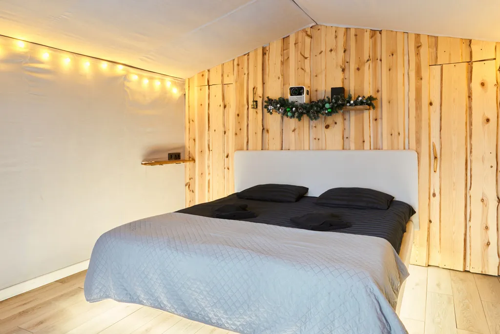 Домик стандарт для двоих с панорамным видом на лес