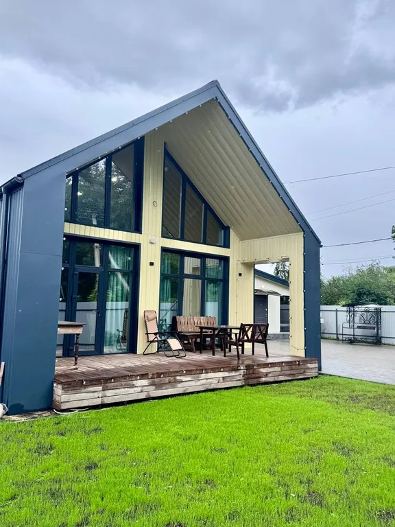 Дом Барнхаус Тихая сосна с баней и бассейном