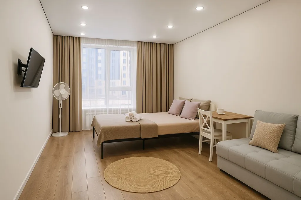 Квартира Шаг до вокзала Нурлы Жол — комфортные апартаменты — аренда посуточно в Астана (Нур-Султан)