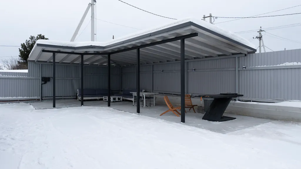 Уютный новый дом в стиле барнхаус