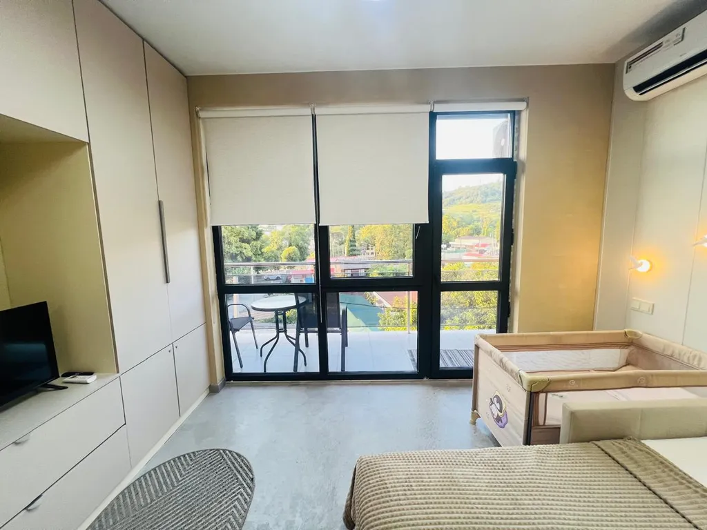 Стильная однокомнатная квартира с балконом