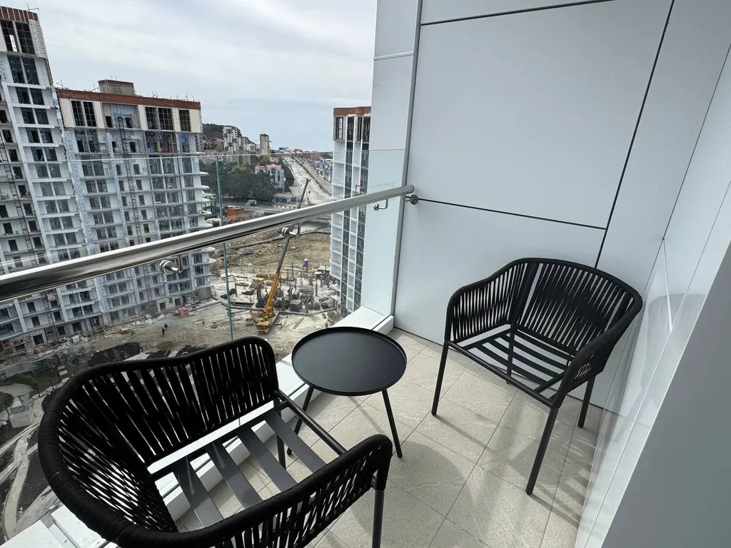 Семейная студия с балконом и видом на море