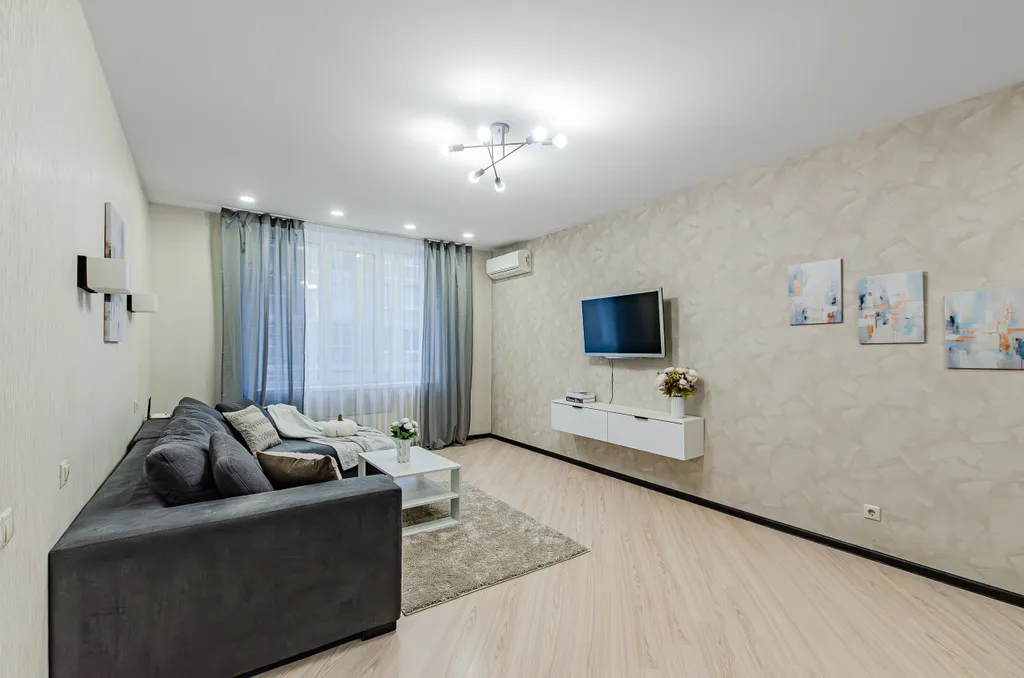 Квартира Уютная квартира рядом с аквапарком Ривьера, 3 кровати — Казань
